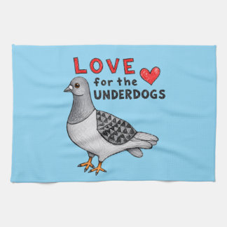 Love for the Underdogs – Geschirrtuch mit Taube キッチンタオル