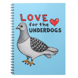 Love for the Underdogs – Spiralbuch mit Taube ノートブック
