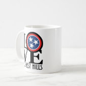 LOVE Forest Hills 11oz コーヒーマグカップ (正面左)