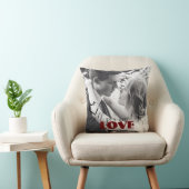 Love Foreverカップルハート写真 クッション (椅子)