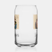 Love Forever LGbtqカップルプライド追加フォト名sim ガラス缶 (左)