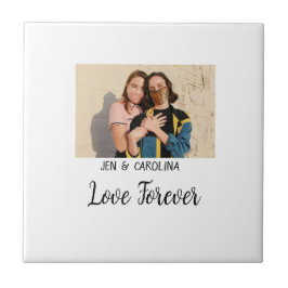 Love Forever LGbtqカップルプライド追加フォト名sim タイル