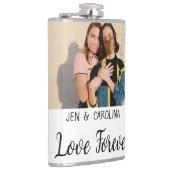 Love Forever LGbtqカップルプライド追加フォト名sim フラスク (右)