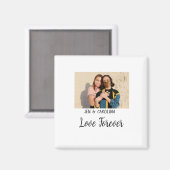 Love Forever LGbtqカップルプライド追加フォト名sim マグネット (正面/裏面)