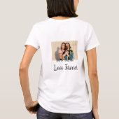 Love Forever LGbtqカップルプライド追加フォト名sim Tシャツ (裏面)