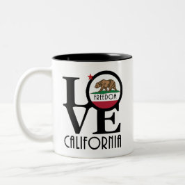 LOVE Freedom California 11oz ツートーンマグカップ