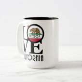 LOVE Freedom California 15oz ツートーンマグカップ (正面左)