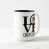 LOVE Freedom California 15oz ツートーンマグカップ (正面右)
