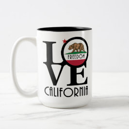 LOVE Freedom California 15oz ツートーンマグカップ
