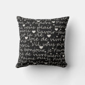 Love French Je t’aime クッション (裏面)