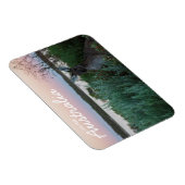 Love From Australia Kangaroo Sunset Lake Magnet マグネット (右側)