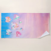 Love from Heaven ビーチタオル (正面)