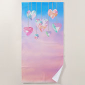 Love from Heaven ビーチタオル (正面)