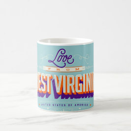 LOVE from West Virginia  コーヒーマグカップ