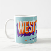 LOVE from West Virginia  USA コーヒーマグカップ (左)