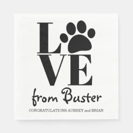 Love from your Dog Wedding スタンダードランチョンナプキン