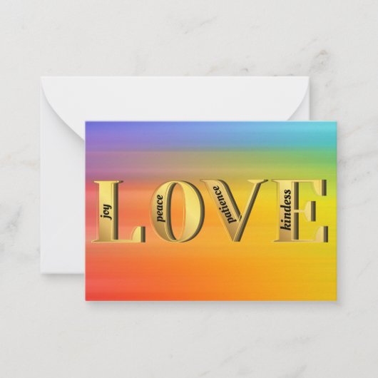 LOVE-Fruits of God's Spirit Christin Faith ノートカード (正面)