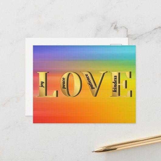 LOVE-Fruits of God's Spirit Christin Faith ポストカード (正面/裏面インサイチュ)