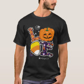 Love Gaga And Candy Corn Pumpkin Spider Halloween Tシャツ (正面)