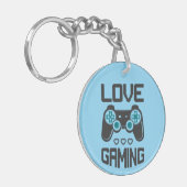 Love Gaming Keychain キーホルダー (正面左)