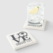 :LOVE Garden City, SC ストーンコースター (横)