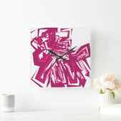 LOVE GEOMESKY ANIMALS deer BY MASANSER スクエア壁時計 (ホーム)