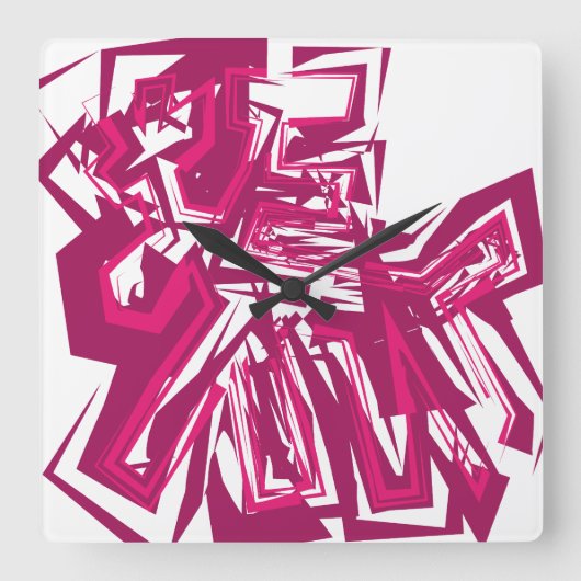 LOVE GEOMESKY ANIMALS deer BY MASANSER スクエア壁時計 (正面)