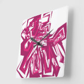 LOVE GEOMESKY ANIMALS deer BY MASANSER スクエア壁時計 (傾斜)