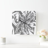 LOVE GEOMESKY ANIMALS dog BY MASANSER スクエア壁時計 (ホーム)