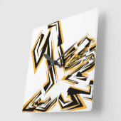 LOVE GEOMESKY ANIMALS giraffe BY MASANSER スクエア壁時計 (傾斜)