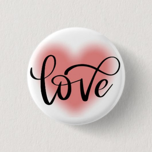 Love🖤 Gift — Valentine's Day Pin Button 缶バッジ (正面)