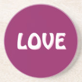 LOVE GIFT WOMEN GIRLFRIEND MOM SISTER DAD SISTER コースター (正面)