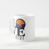 LOVE Gilbert Arizona 11oz コーヒーマグカップ (正面左)