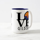 LOVE Gilbert Arizona 15oz ツートーンマグカップ (正面右)