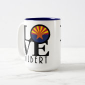 LOVE Gilbert Arizona 15oz ツートーンマグカップ (正面左)