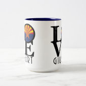 LOVE Gilbert Arizona 15oz ツートーンマグカップ (中央)