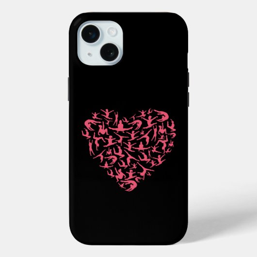 Love Girls体操 – シルエットハート Case-Mate iPhoneケース (裏面)