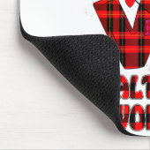 Love Gnome Healthcare Worker Valentines Day Heart  マウスパッド (コーナー)