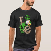 Love Gnome Teacher Squad St Patrick's Day Pre K Gr Tシャツ (正面)