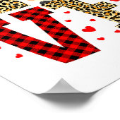 Love Gnome Teacher Squad Valentines Day Teacher St ポスター (角)