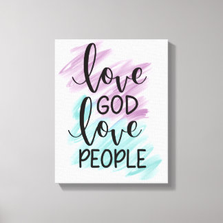 Love God, love people   キャンバスプリント
