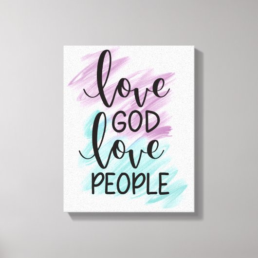 Love God, love people   キャンバスプリント (正面)