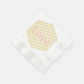 Love Gold Mandala Wedding 縁ありカクテルナプキン (角)