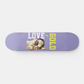 LOVE × GOLDEN RETRIEVER - Custom スケートボード (横)