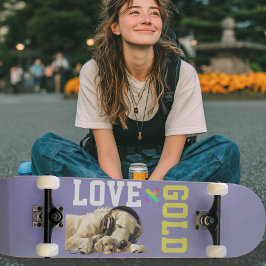 LOVE × GOLDEN RETRIEVER - Custom スケートボード