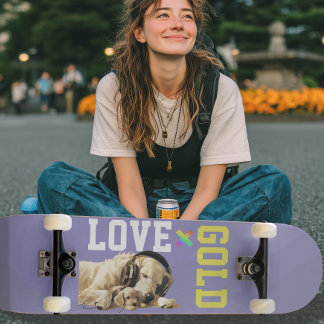 LOVE × GOLDEN RETRIEVER - Custom スケートボード