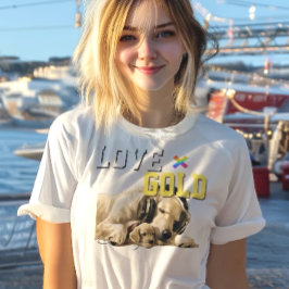 LOVE × GOLDEN RETRIEVER - Custom  Tシャツ