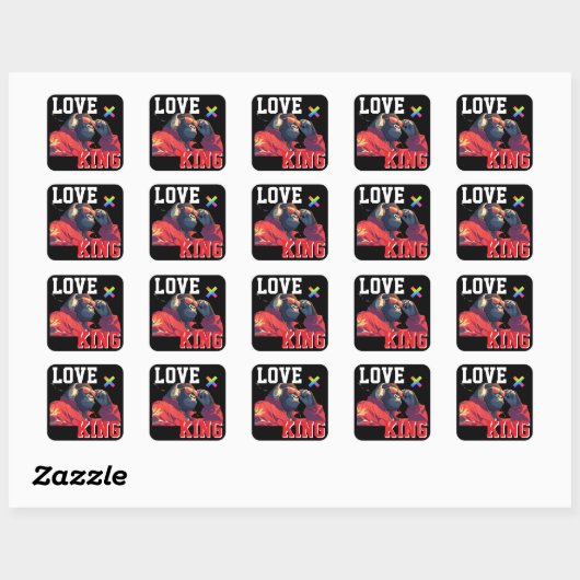 LOVE × GORILLA - Custom スクエアシール (シート)