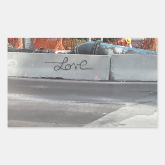 ～Love Graffiti～ステッカスタマイズク! 長方形シール (正面)