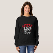 LOVE, Graffiti Style Art Unisex Soft style T-shirt スウェットシャツ (正面フル)